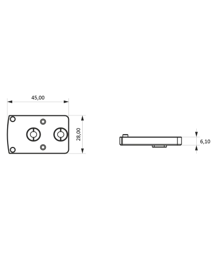 Adapter kolimatora Trijicon RMR FP-02-SMAI-A